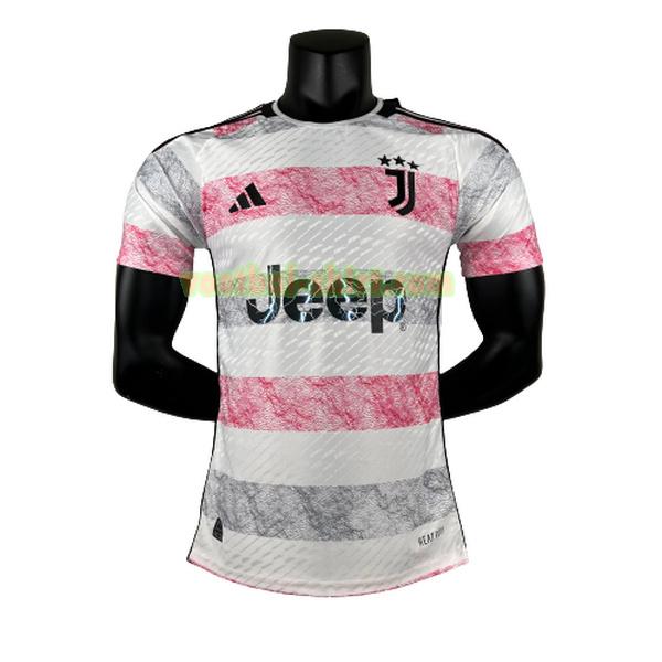 juventus player uit shirt 2023 2024 wit roze mannen