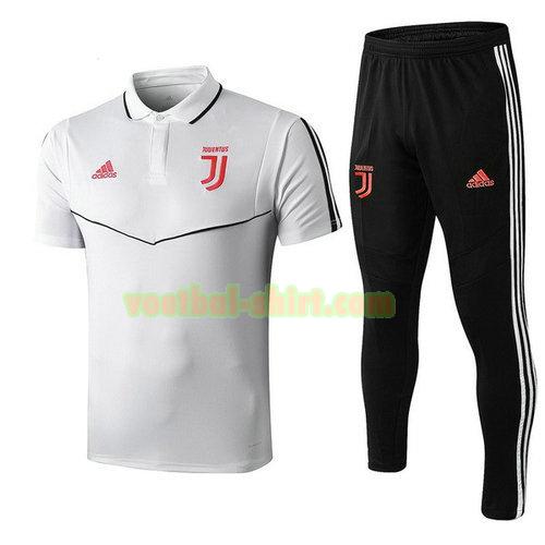 juventus set poloshirt 2019-2020 rood zwart mannen