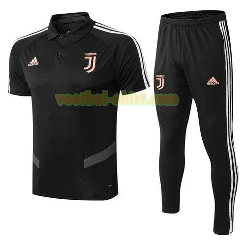 juventus set poloshirt 2019-2020 zwart oranje mannen