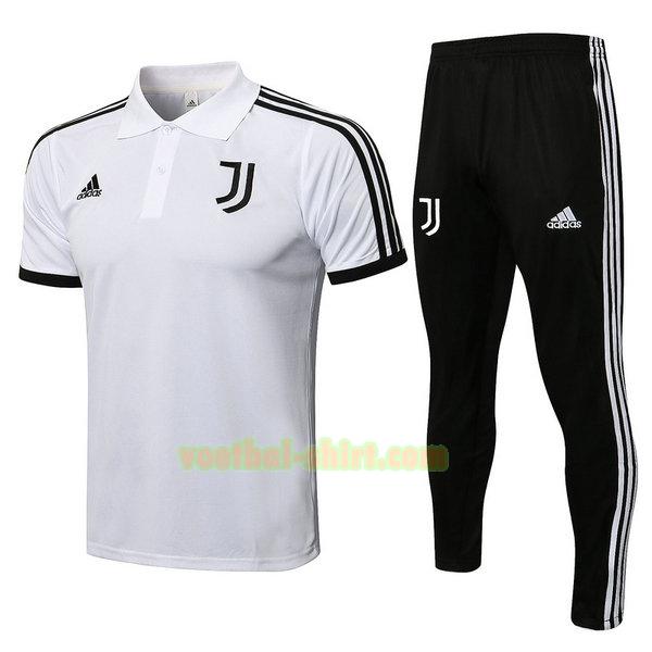 juventus set poloshirt 2021 2022 wit mannen