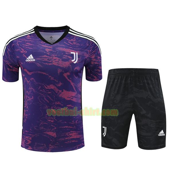 juventus set training shirt 2023 2024 purple mannen