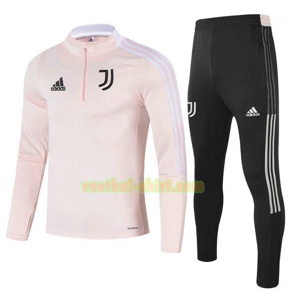 juventus set trainingspak 2021 2022 roze kinderen