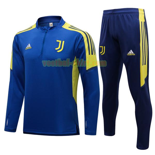 juventus set trainingspak 2022 2023 blauw geel mannen