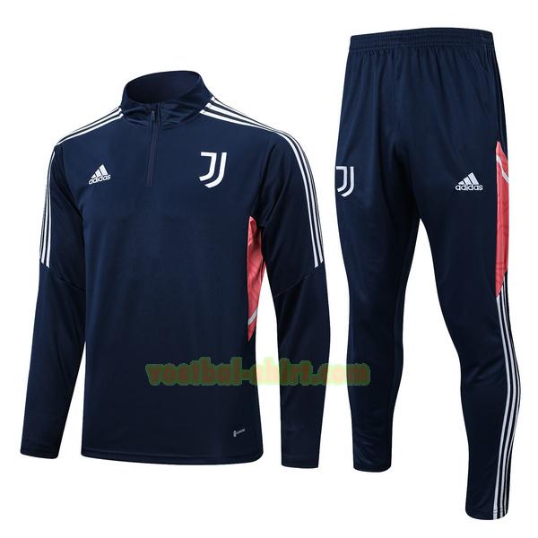 juventus set trainingspak 2022 2023 blauw mannen