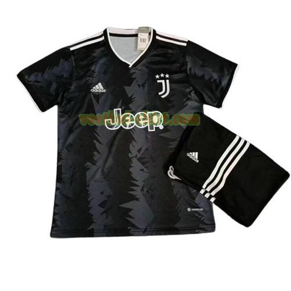 juventus uit shirt 2022 2023 zwart kinderen