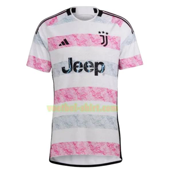 juventus uit shirt 2023 2024 thailand wit roze mannen