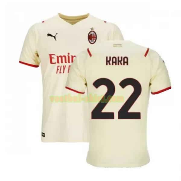 kaka 22 ac milan uit shirt 2021 2022 wit mannen