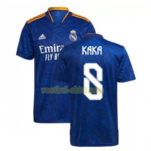 kaka 8 real madrid uit shirt 2021 2022 blauw mannen