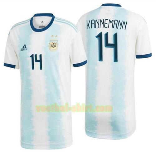 kannemann 14 argentinië thuis shirt 2020 mannen