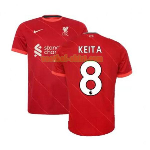 keita 8 liverpool thuis shirt 2021 2022 rood mannen