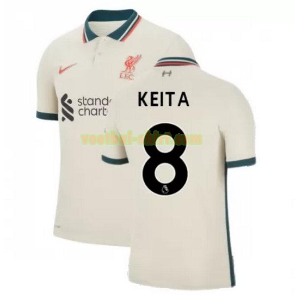 keita 8 liverpool uit shirt 2021 2022 geel mannen