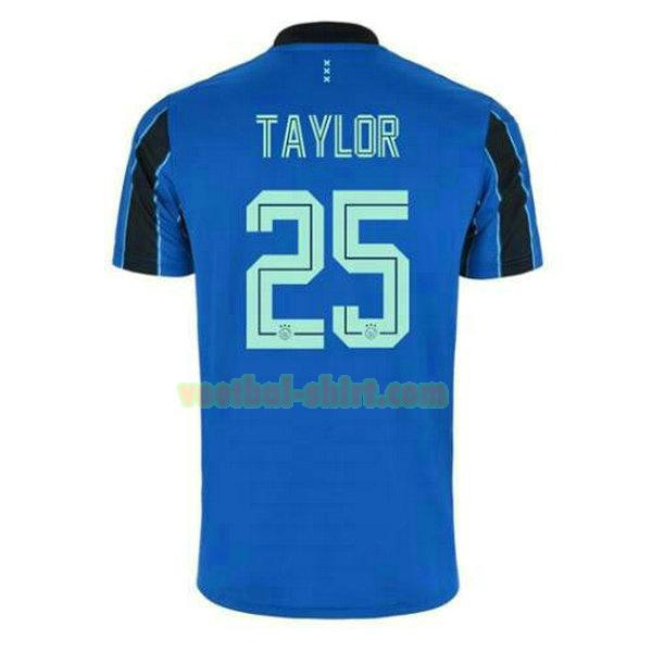 kenneth taylor 25 ajax uit shirt 2021 2022 blauw mannen