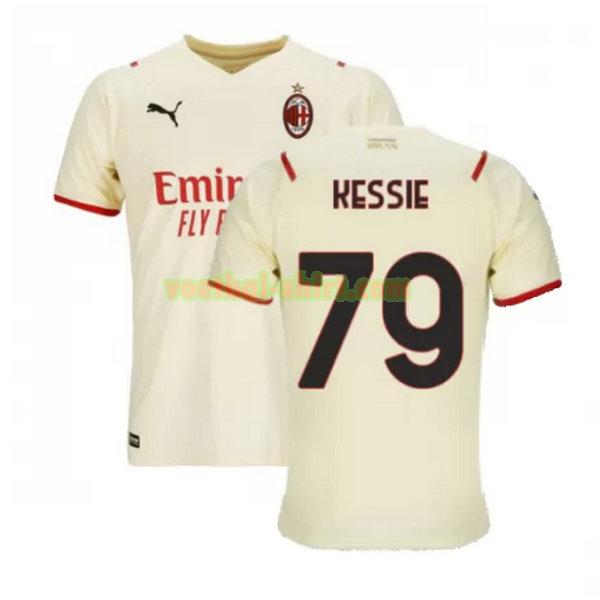 kessie 79 ac milan uit shirt 2021 2022 wit mannen