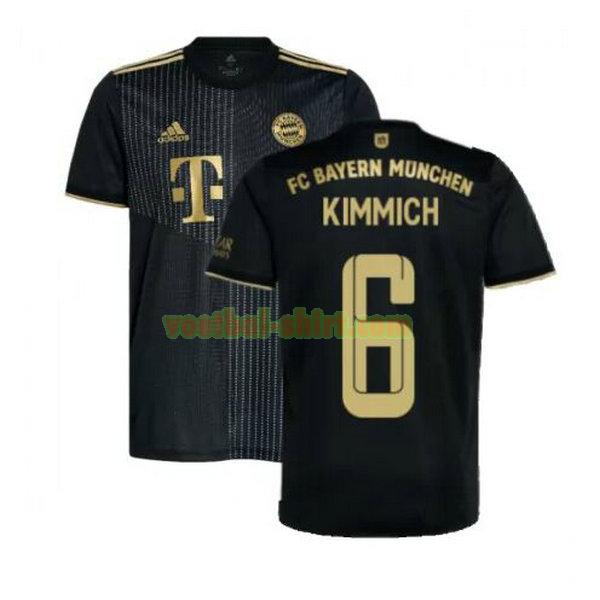 kimmich 6 bayern münchen uit shirt 2021 2022 zwart mannen