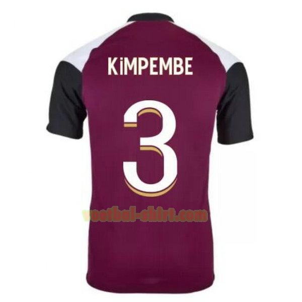 kimpembe 3 paris saint germain 3e shirt 2020-2021 purper mannen