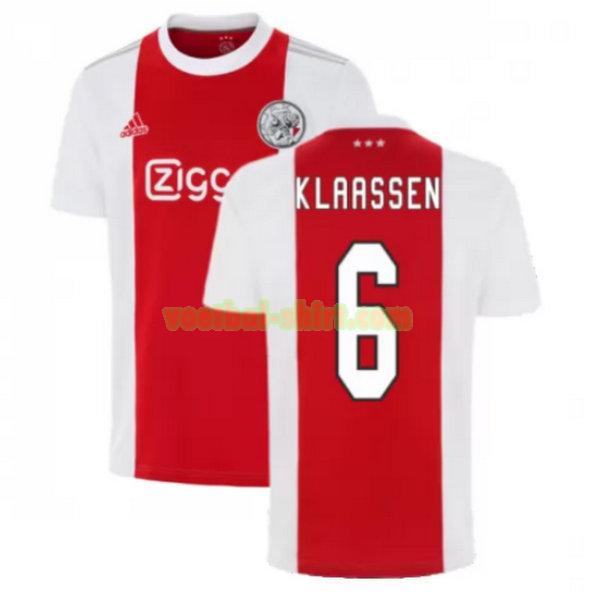 klaassen 6 ajax thuis shirt 2021 2022 rood wit mannen