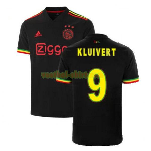 kluivert 9 ajax 3e shirt 2021 2022 zwart mannen