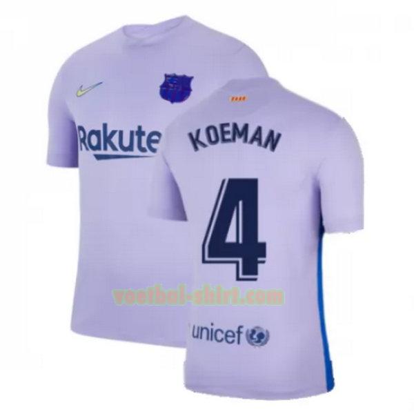 koeman 4 barcelona uit shirt 2021 2022 geel mannen