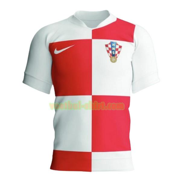 kroatië thuis shirt 2024 thailand wit rood mannen
