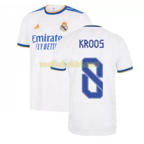 kroos 8 real madrid thuis shirt 2021 2022 wit mannen