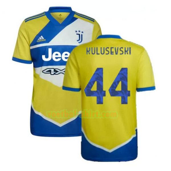 kulusevski 44 juventus 3e shirt 2021 2022 geel blauw mannen