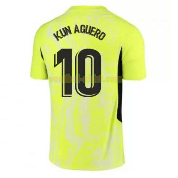 kun aguero 10 atletico madrid 3e shirt 2020-2021 groen mannen