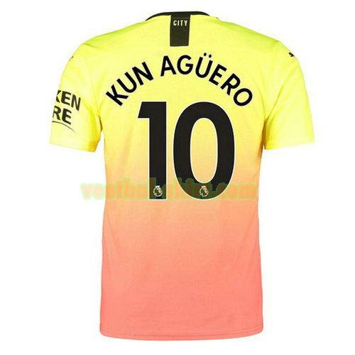 kun aguero 10 manchester city 3e shirt 2019-2020 mannen