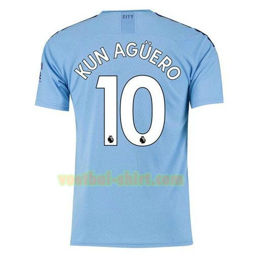 kun aguero 10 manchester city thuis shirt 2019-2020 mannen