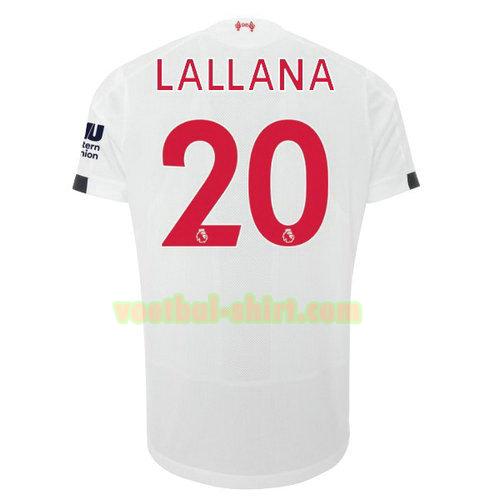 lallana 20 liverpool uit shirt 2019-2020 mannen