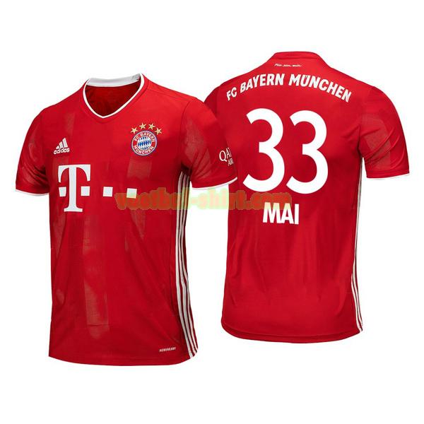 lars lukas mai 33 bayern münchen thuis shirt 2020-2021 mannen