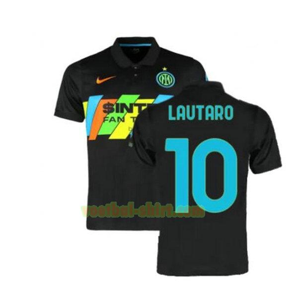 lautaro 10 inter milan 3e shirt 2021 2022 zwart mannen