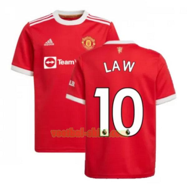 law 10 manchester united thuis shirt 2021 2022 rood mannen