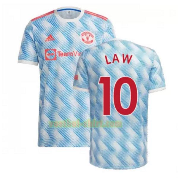 law 10 manchester united uit shirt 2021 2022 blauw mannen