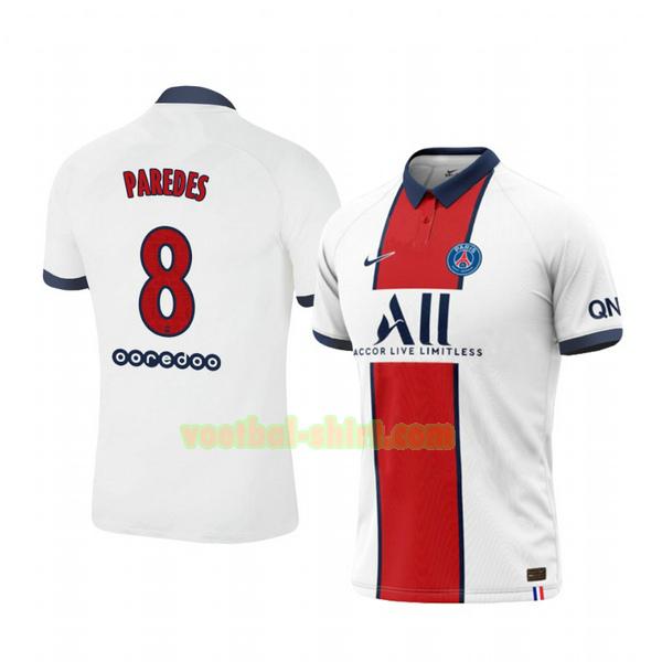 leandro paredes 8 paris saint germain uit shirt 2020-2021 mannen