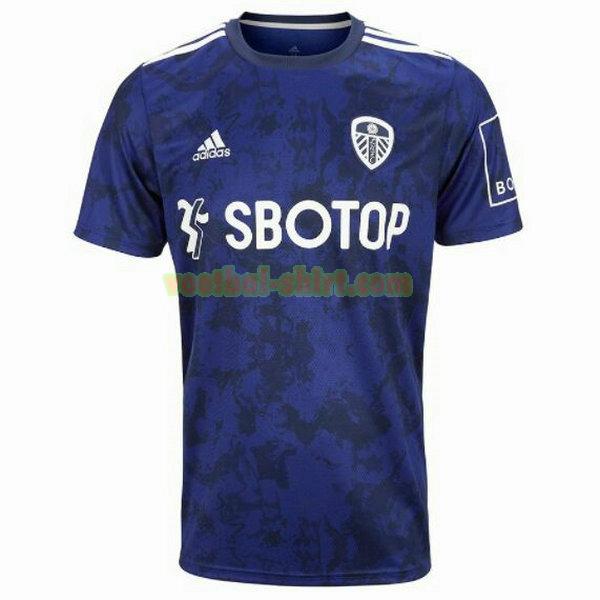 leeds united uit shirt 2021 2022 blauw mannen