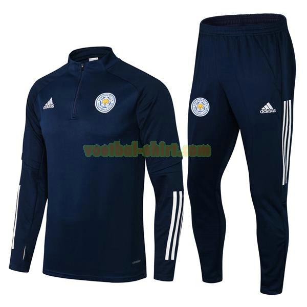 leicester city set trainingspak 2021 22 blauw mannen