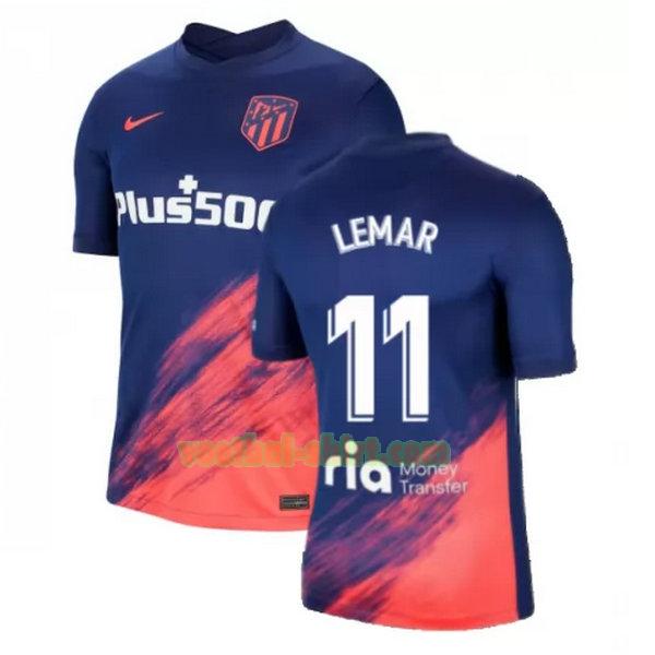 lemar 11 atletico madrid uit shirt 2021 2022 blauw zwart mannen