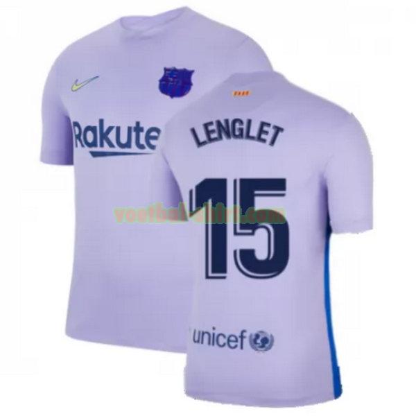 lenglet 15 barcelona uit shirt 2021 2022 geel mannen