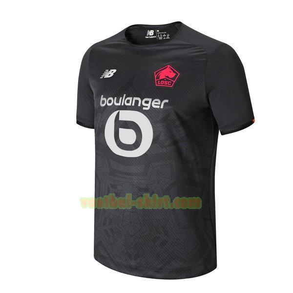 lille osc 3e shirt 2021 2022 thailand zwart mannen