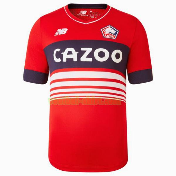 lille osc thuis shirt 2022 2023 thailand rood mannen