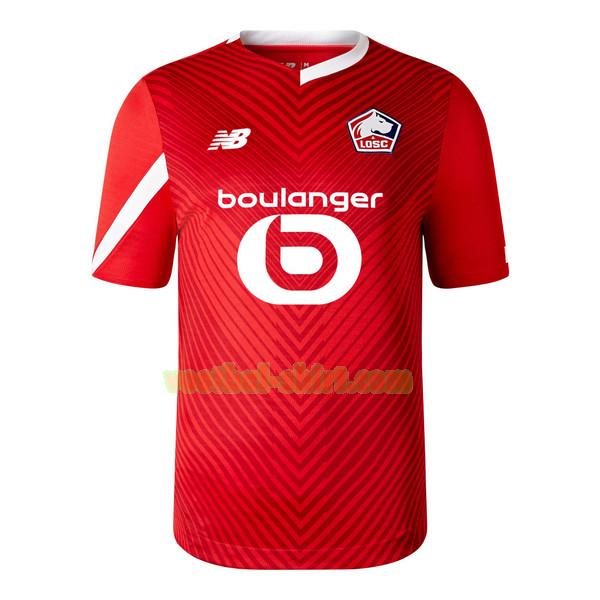 lille osc thuis shirt 2023 2024 thailand rood mannen