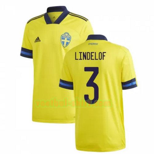 lindelof 3 zweden thuis shirt 2020 mannen