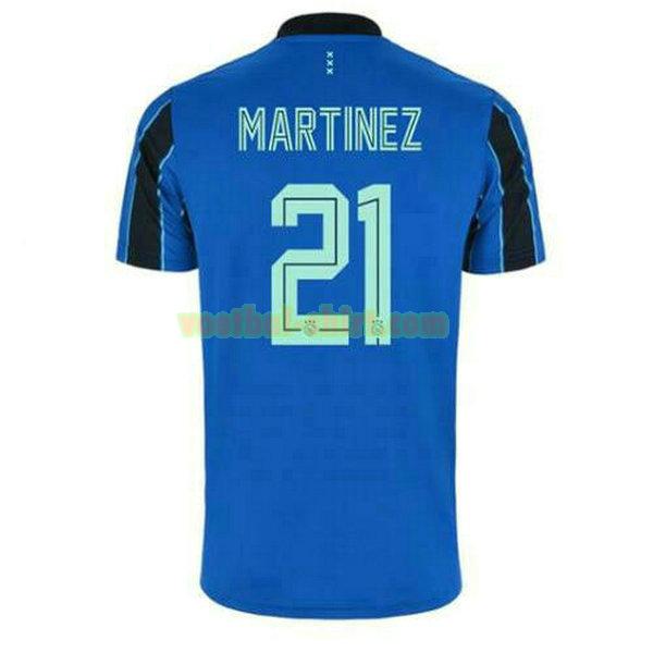 lisandro martinez 21 ajax uit shirt 2021 2022 blauw mannen