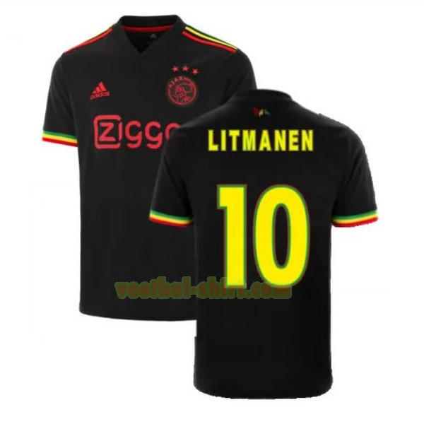 litmanen 10 ajax 3e shirt 2021 2022 zwart mannen