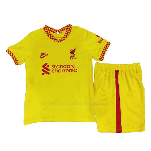 liverpool 3e shirt 2021 2022 geel kinderen