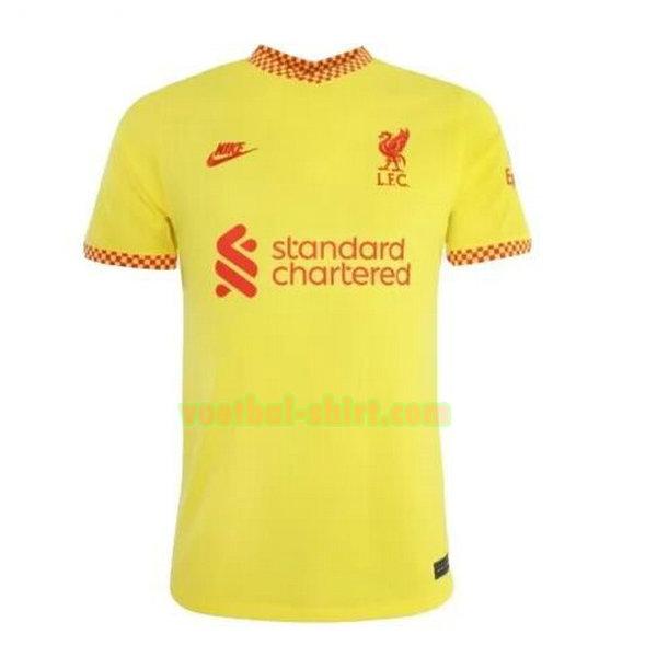 liverpool 3e shirt 2021 2022 thailand geel mannen