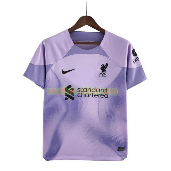 liverpool doelman shirt 2022 2023 purper mannen