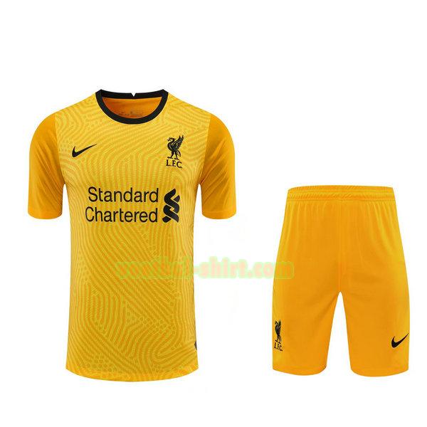 liverpool doelman shirts+pantalón 2021 geel mannen