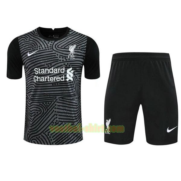 liverpool doelman shirts+pantalón 2021 zwart mannen