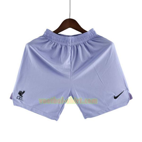 liverpool doelman shorts 2022 2023 purper mannen